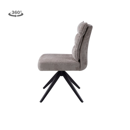 Eetkamerstoel Rosora | Zonder armleuning | Beige Stof