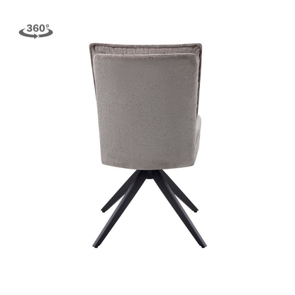 Eetkamerstoel Rosora | Zonder armleuning | Beige Stof