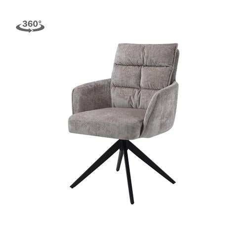 Eetkamerstoel Rosora | Met Armleuning | Beige Stof