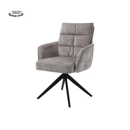 Eetkamerstoel Rosora | Met Armleuning | Beige Stof