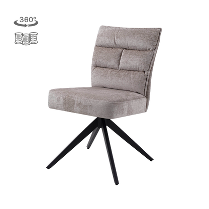 Eetkamerstoel Rosora | Zonder armleuning | Beige Stof