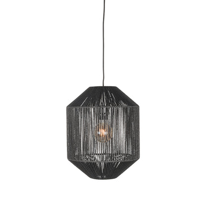 Hanglamp Ibiza | Zwart Jute