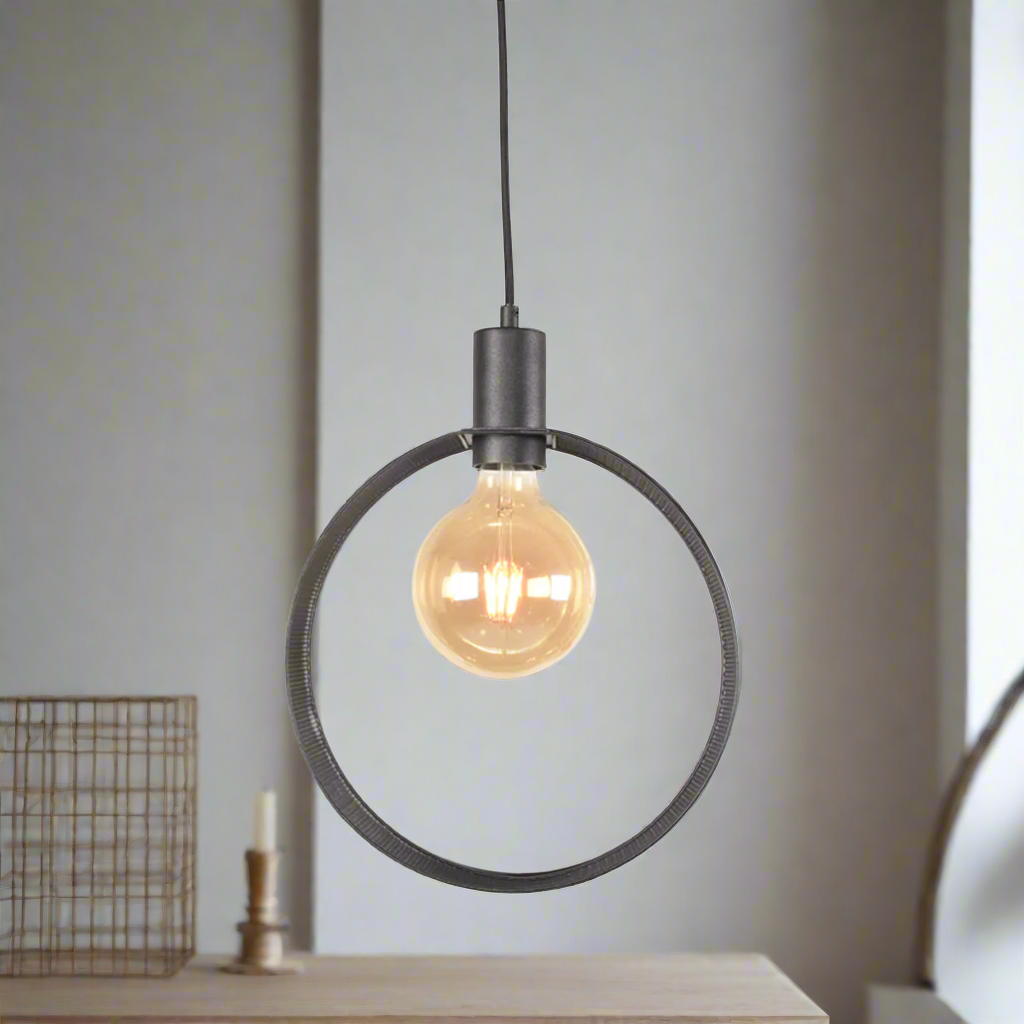 Hanglamp Ronda | Zwart Metaal