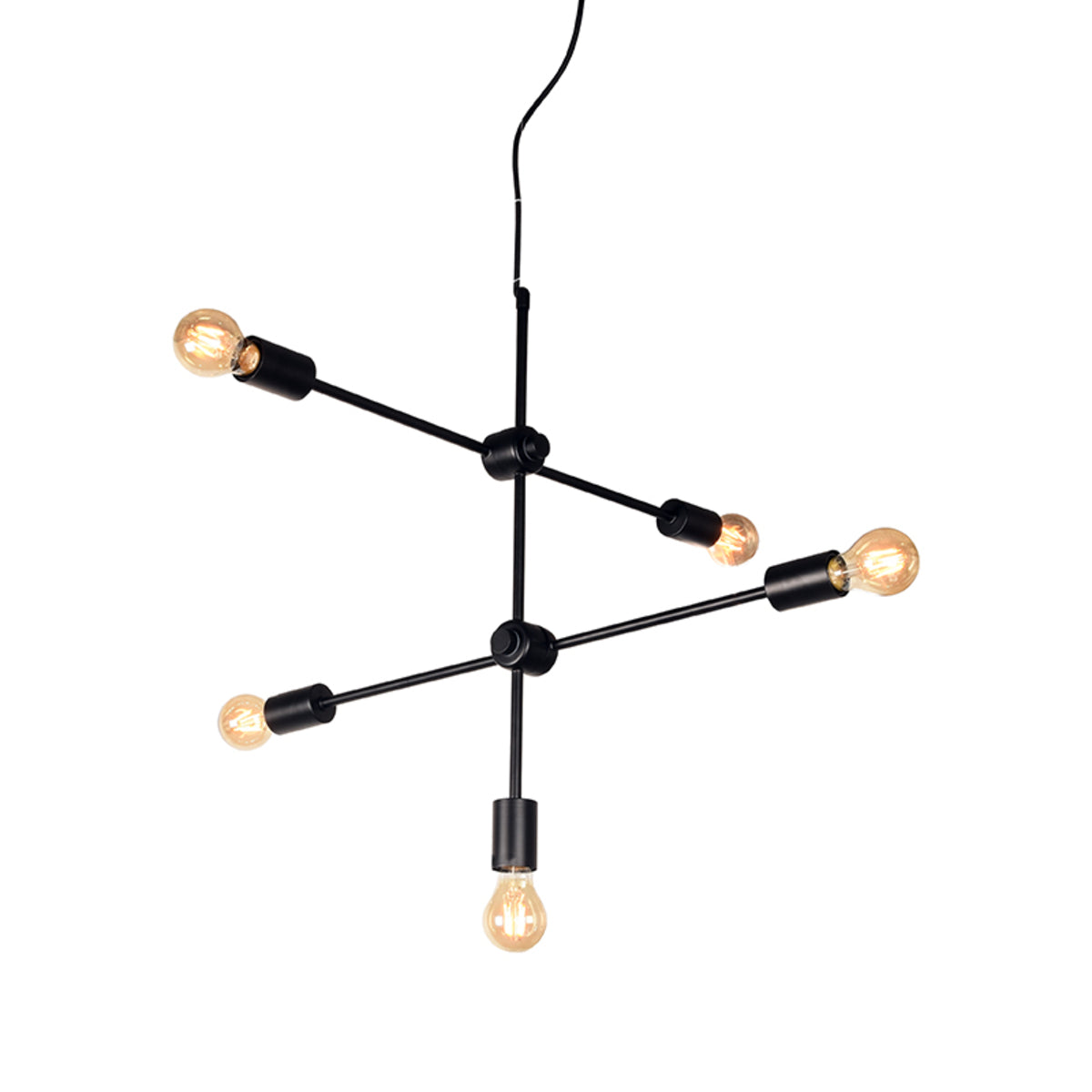 Hanglamp Stilo | Zwart Metaal