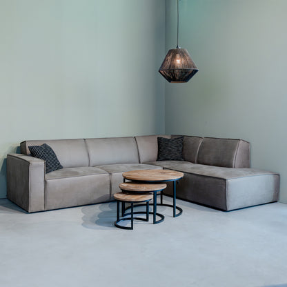 Hoekbank Kay | Taupe Micro Suède