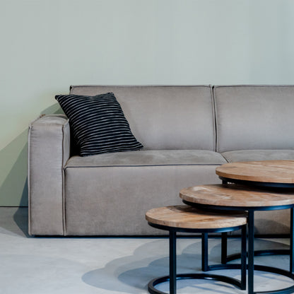 Hoekbank Kay | Taupe Micro Suède