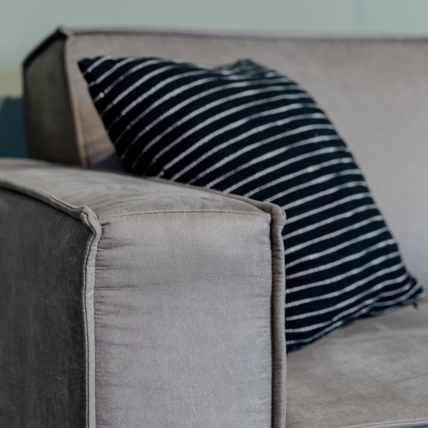 Hoekbank Kay | Taupe Micro Suède