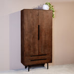 Opbergkast Rio | Espresso Mangohout