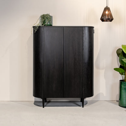 Opbergkast Oliva | Zwart Eikenhout