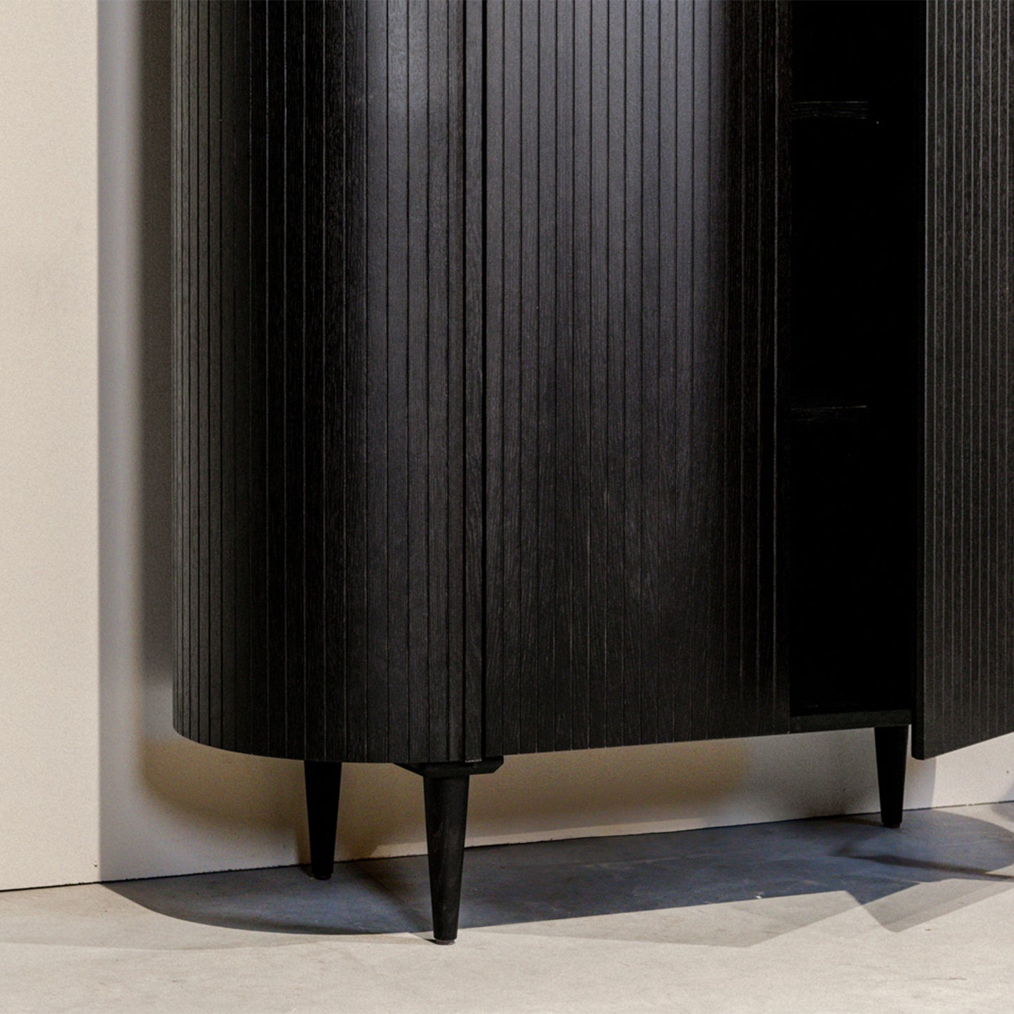 Opbergkast Oliva | Zwart Eikenhout