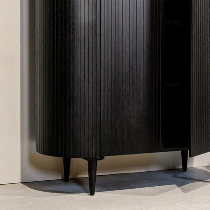 Opbergkast Oliva | Zwart Eikenhout