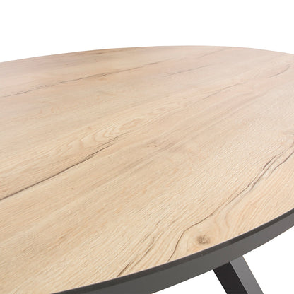 Tuintafel Brescia | Ovaal | Zwart Hout