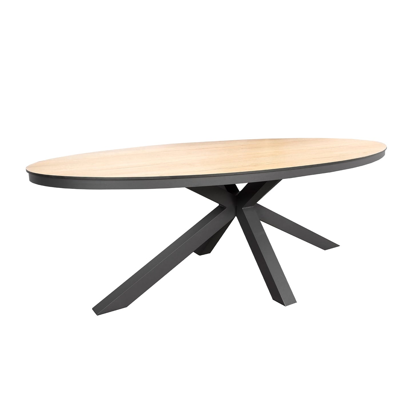 Tuintafel Brescia | Ovaal | Zwart Hout