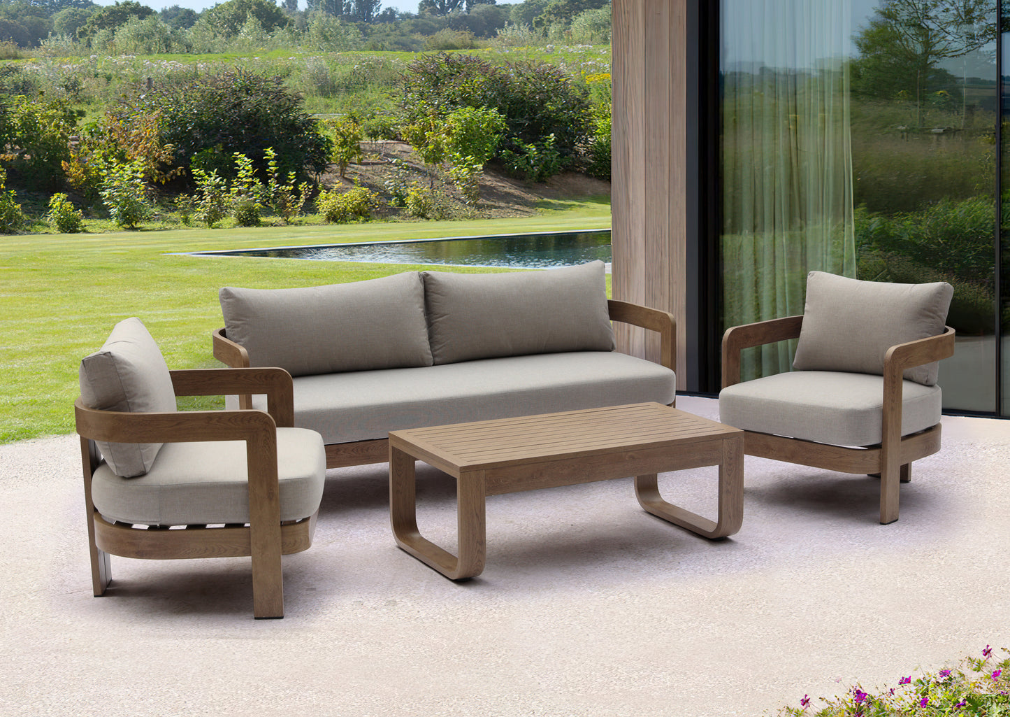 Loungeset Santiago Deluxe | Beige