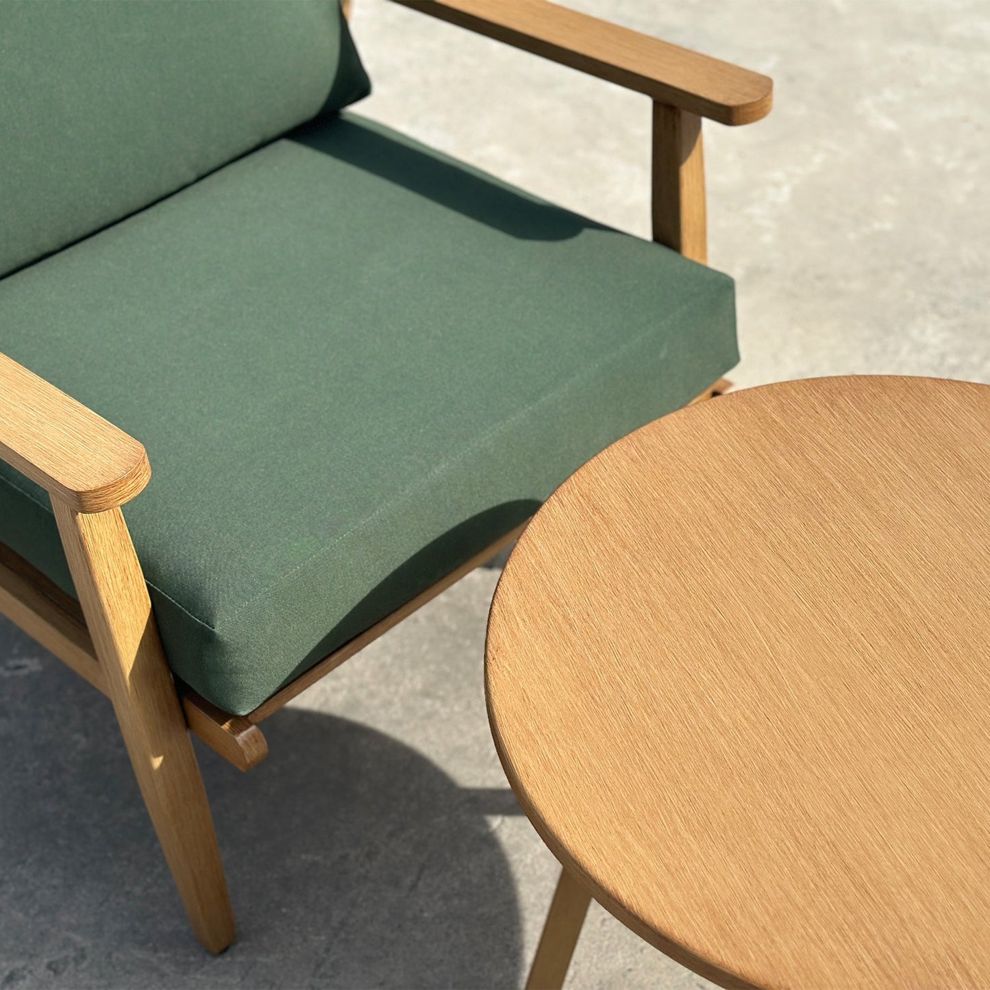 Loungestoel Porto | Naturel Groen