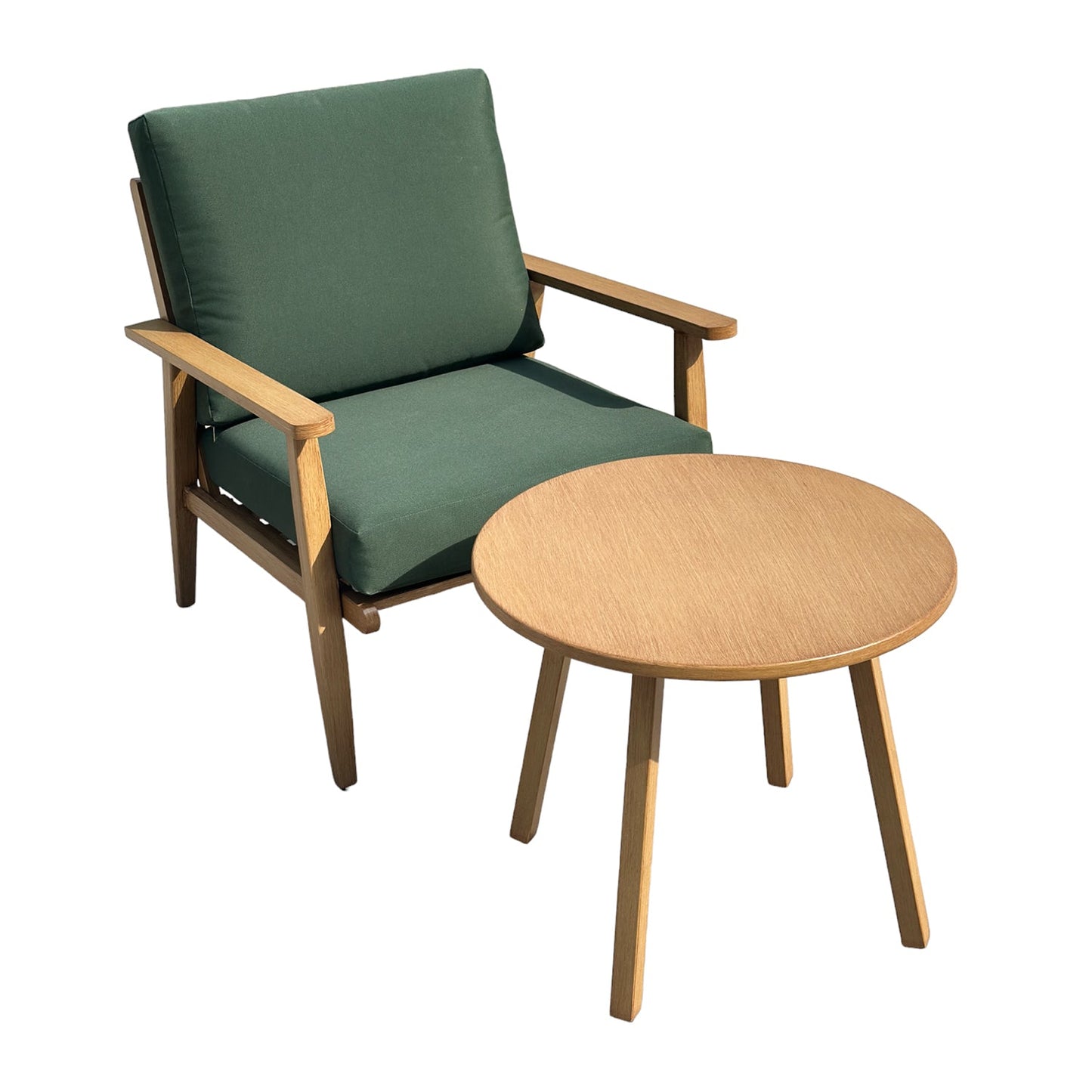 Loungestoel Porto | Naturel Groen