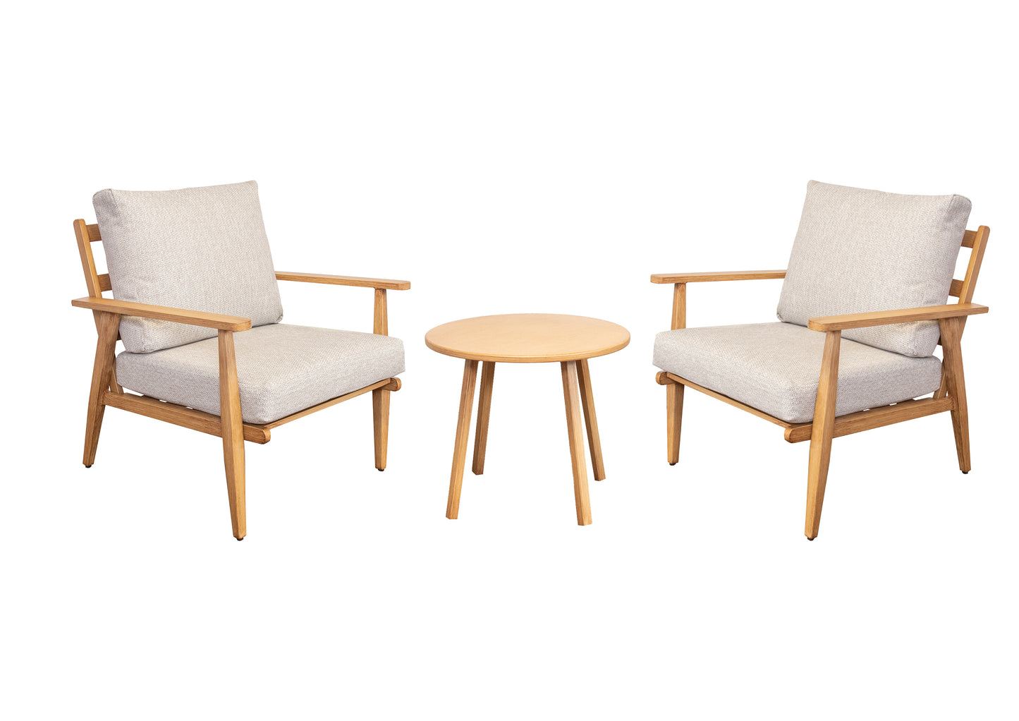 Loungestoelenset Porto | Naturel