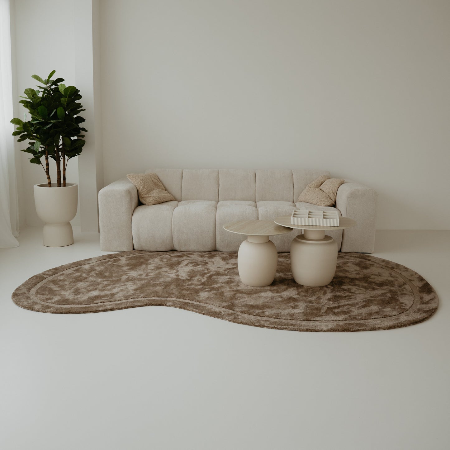 Vloerkleed Mody | Taupe | 200x300 cm