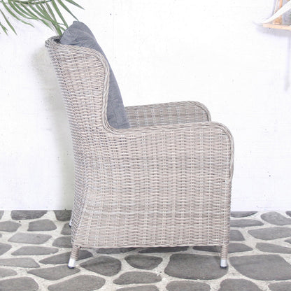Tuinstoel Paloma | Grijs Wicker