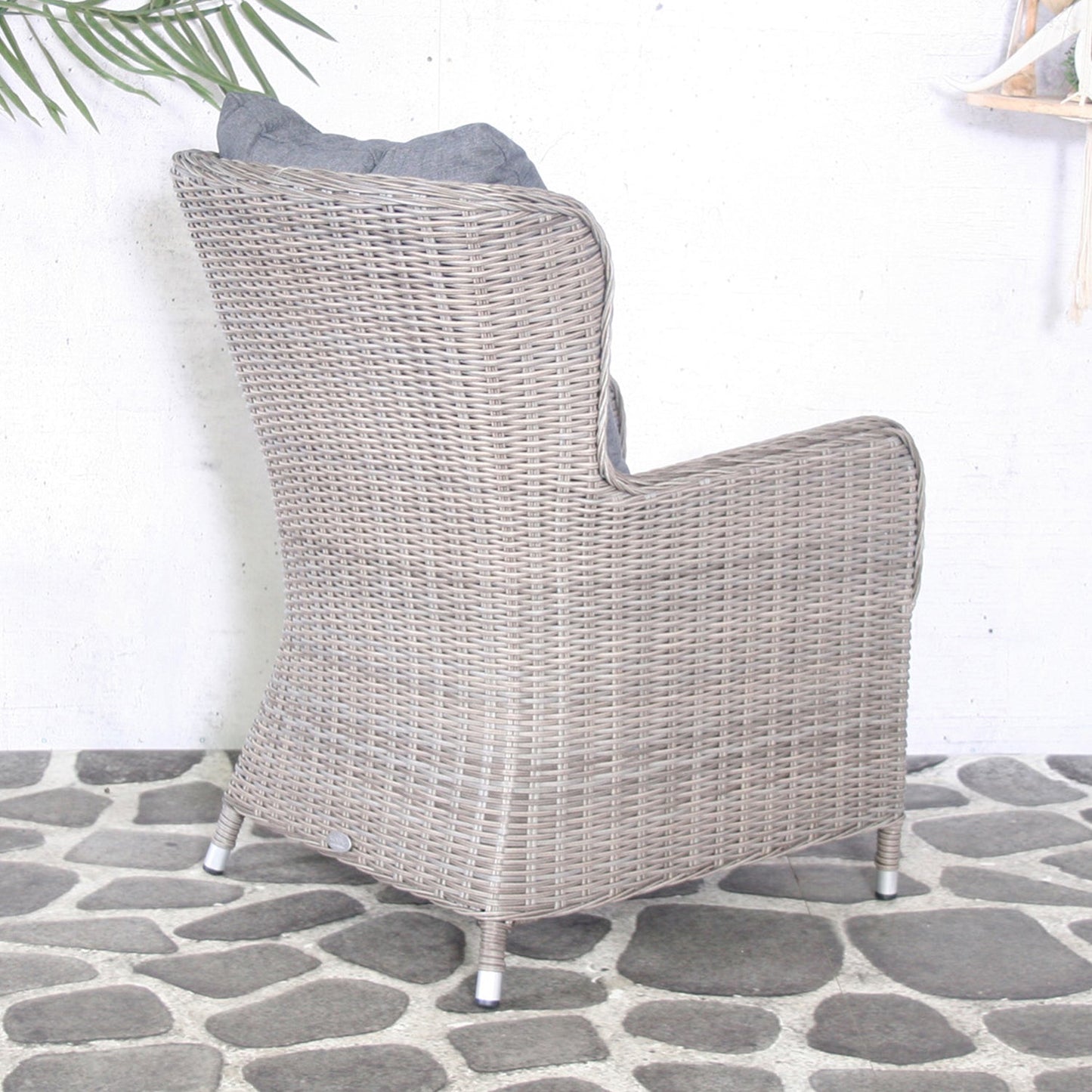Tuinstoel Paloma | Grijs Wicker