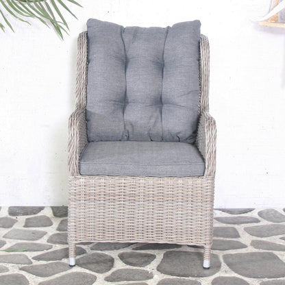 Tuinstoel Paloma | Grijs Wicker