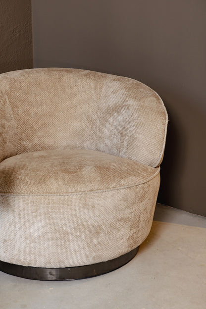 Fauteuil Filou Beige + 2 Gratis Ebe Marmeren Bijzettafels