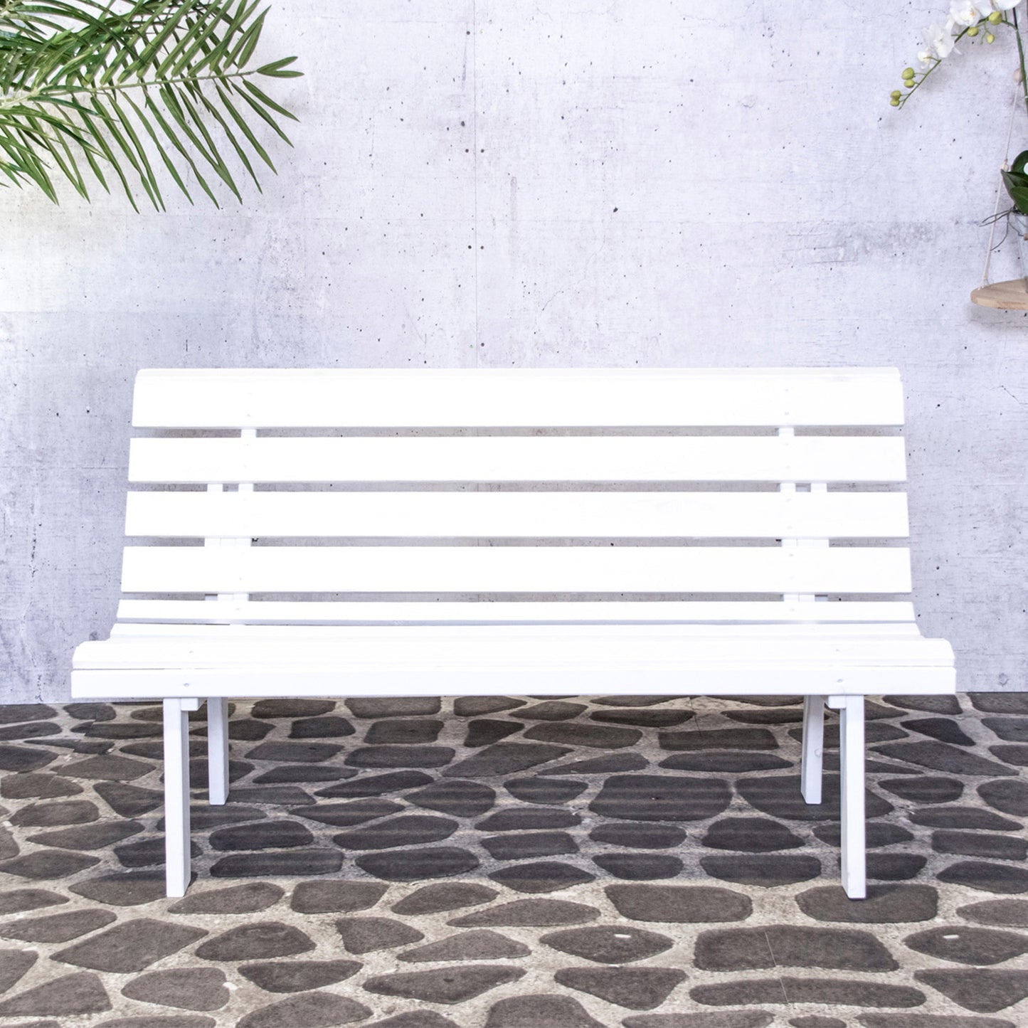 Tuinbank Bella | Wit Dennenhout