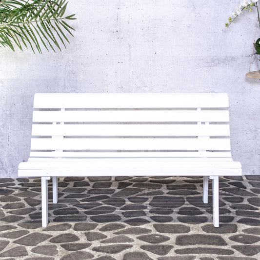 Tuinbank Bella | Wit Dennenhout