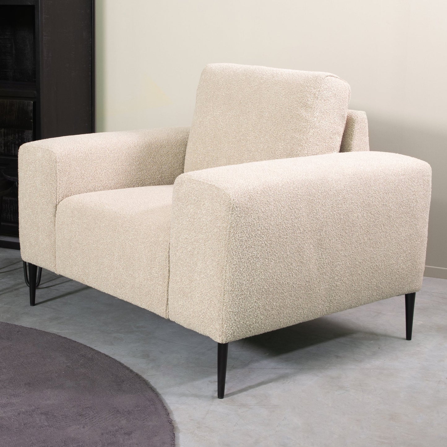 Fauteuil Ferraro | 1-Zits | Zand Bouclé