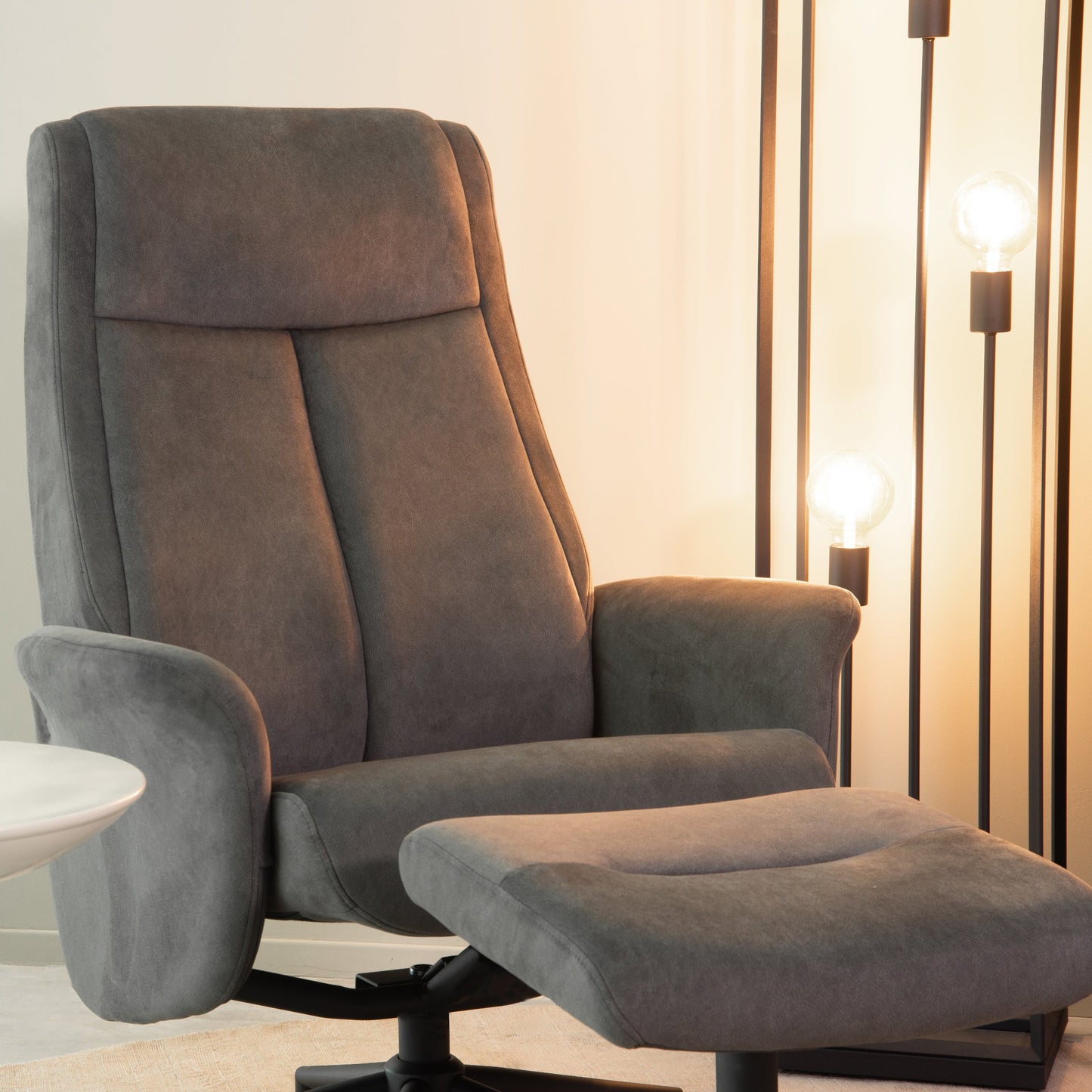 Relaxfauteuil Bergen | Antraciet Cosmo