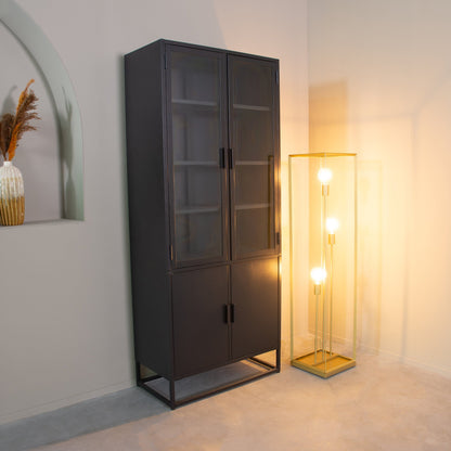 Vitrinekast Level | Zwart