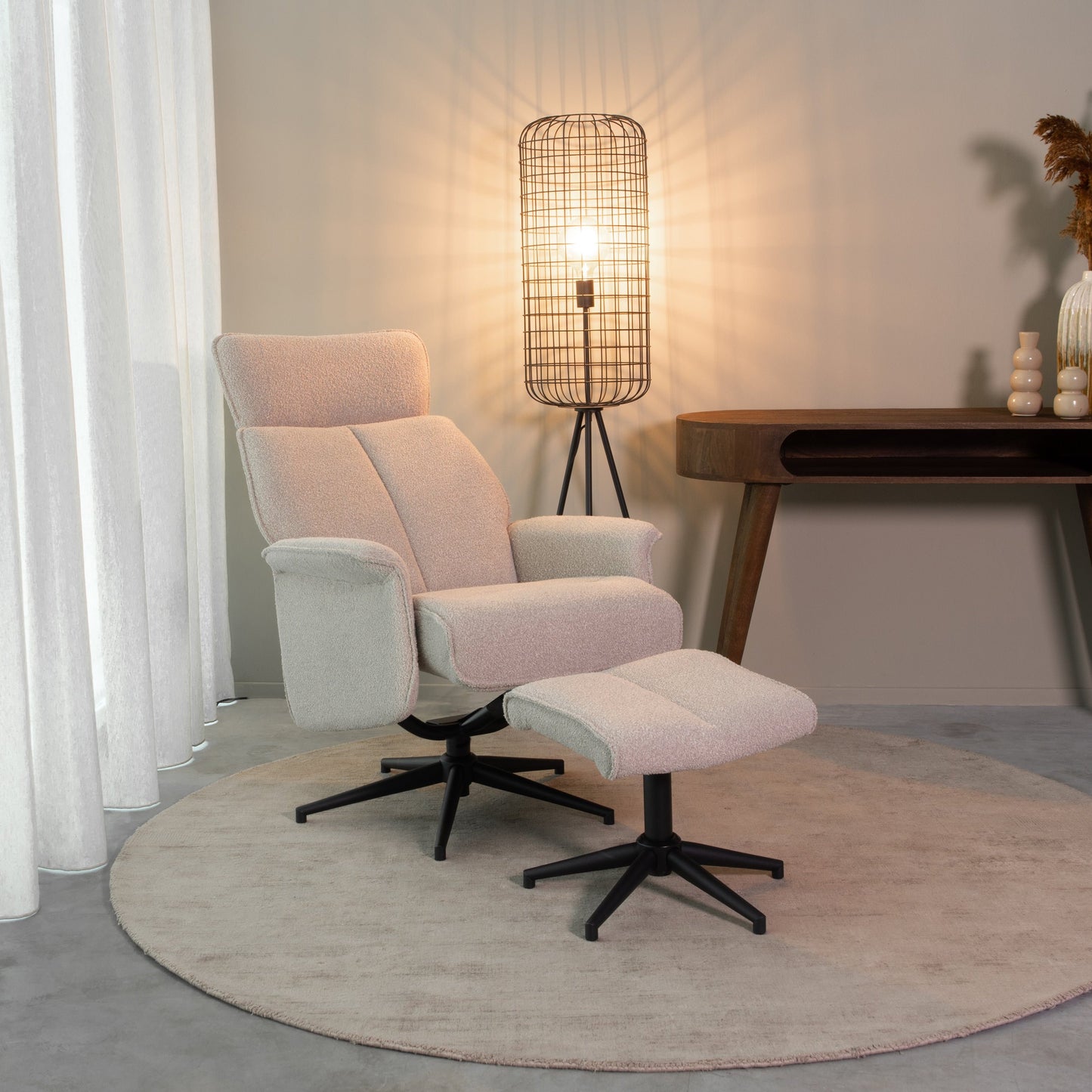 Relaxfauteuil Verdal | Naturel Bouclé