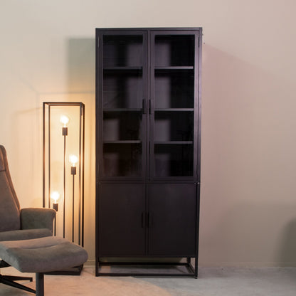 Vitrinekast Level | Zwart