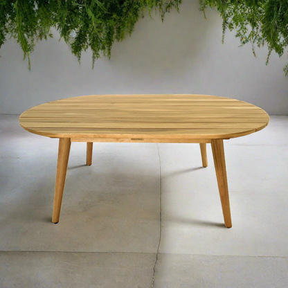 Bijzettafel Lissabon | Ovaal | Naturel Acaciahout