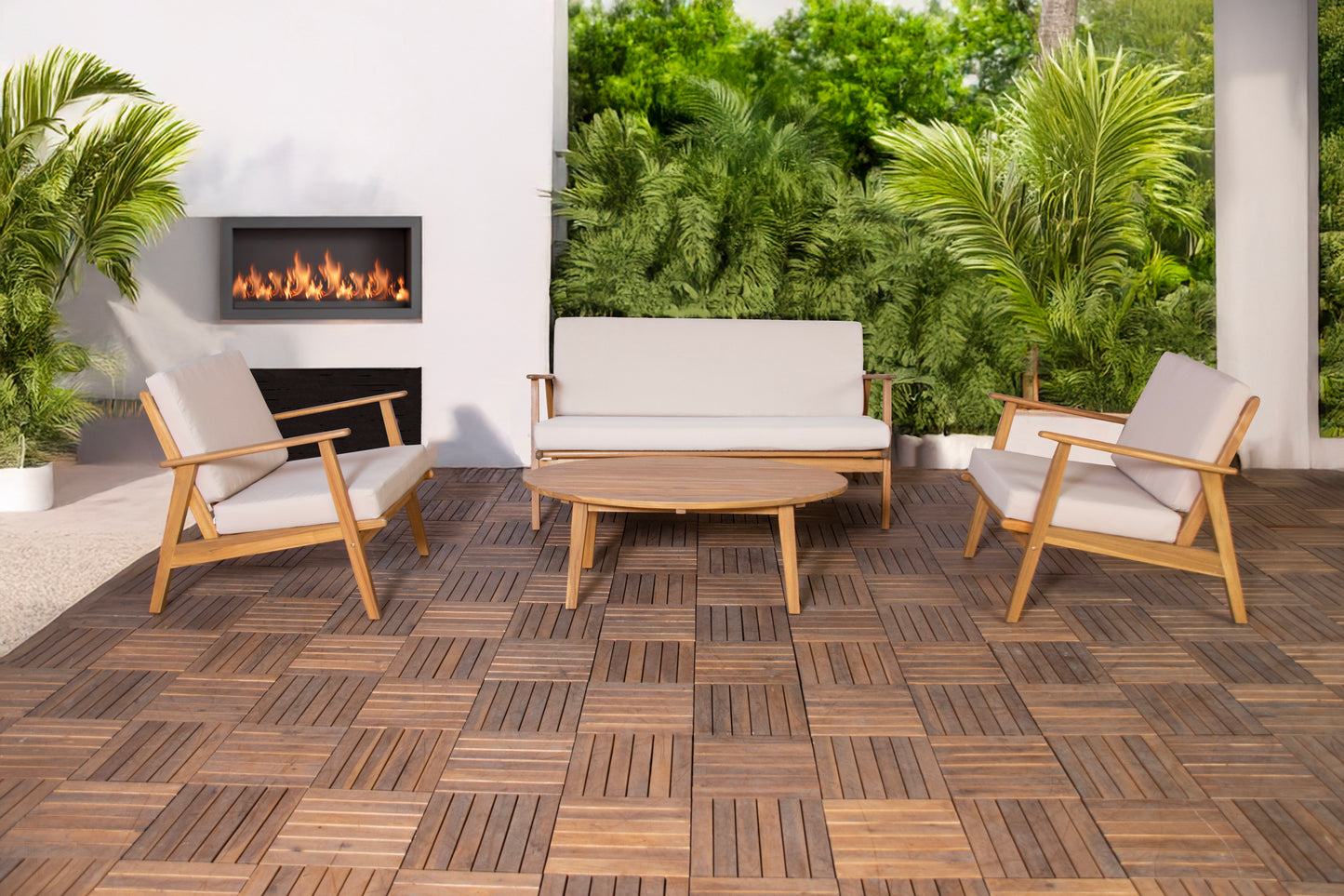 Loungeset Ibiza Deluxe | Acaciahout