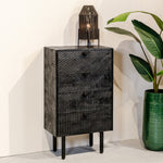 Ladekast Cotia | Zwart Mangohout