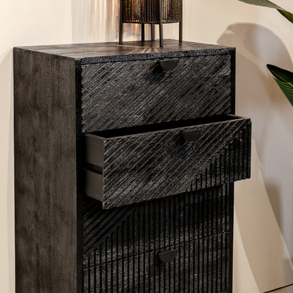 Ladekast Cotia | Zwart Mangohout