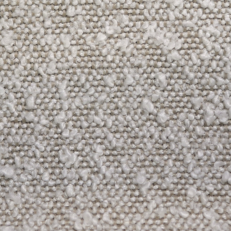 Hoekbank Enzo naturel bouclé, detail van het materiaal