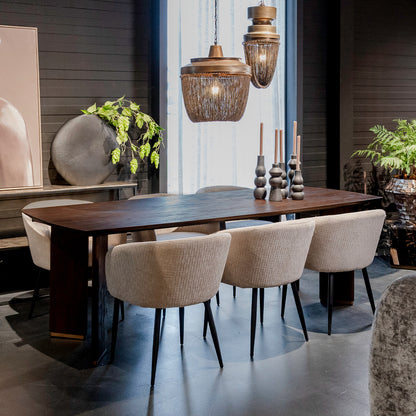 Eettafel Liber | Bruin Mangohout