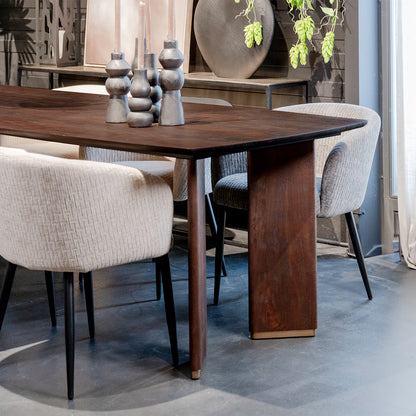 Eettafel Liber | Bruin Mangohout