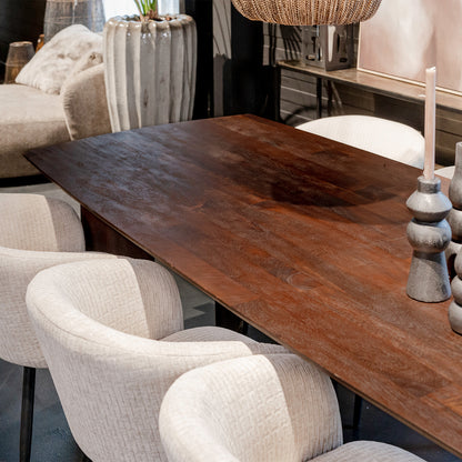 Eettafel Liber | Bruin Mangohout
