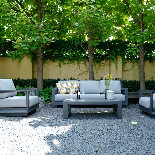 Loungeset Giorgo, vooraanzicht in een interieur