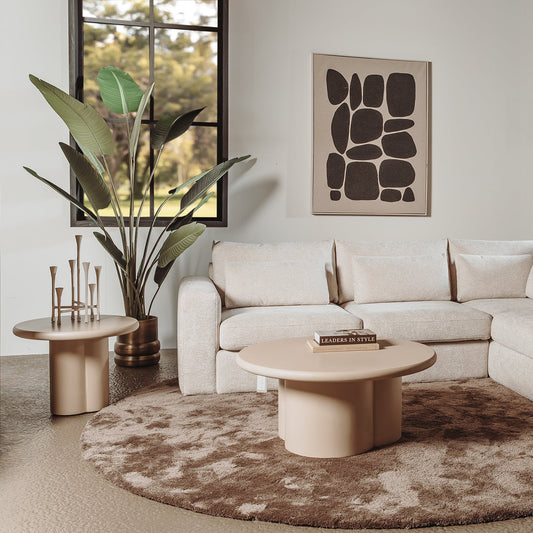 Salontafel Melzo Rond | Beige MDF