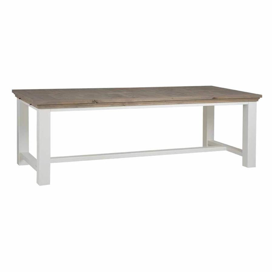 Eettafel Parma | Wit — Zijaanzicht - witfoto