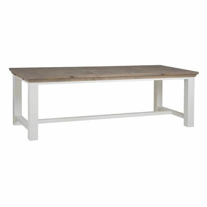 Eettafel Parma | Wit — Zijaanzicht - witfoto