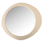 Spiegel Clayton beige mdf, vooraanzicht op witte achtergrond