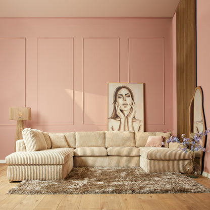 U-Bank Teddy | Beige Ribcord