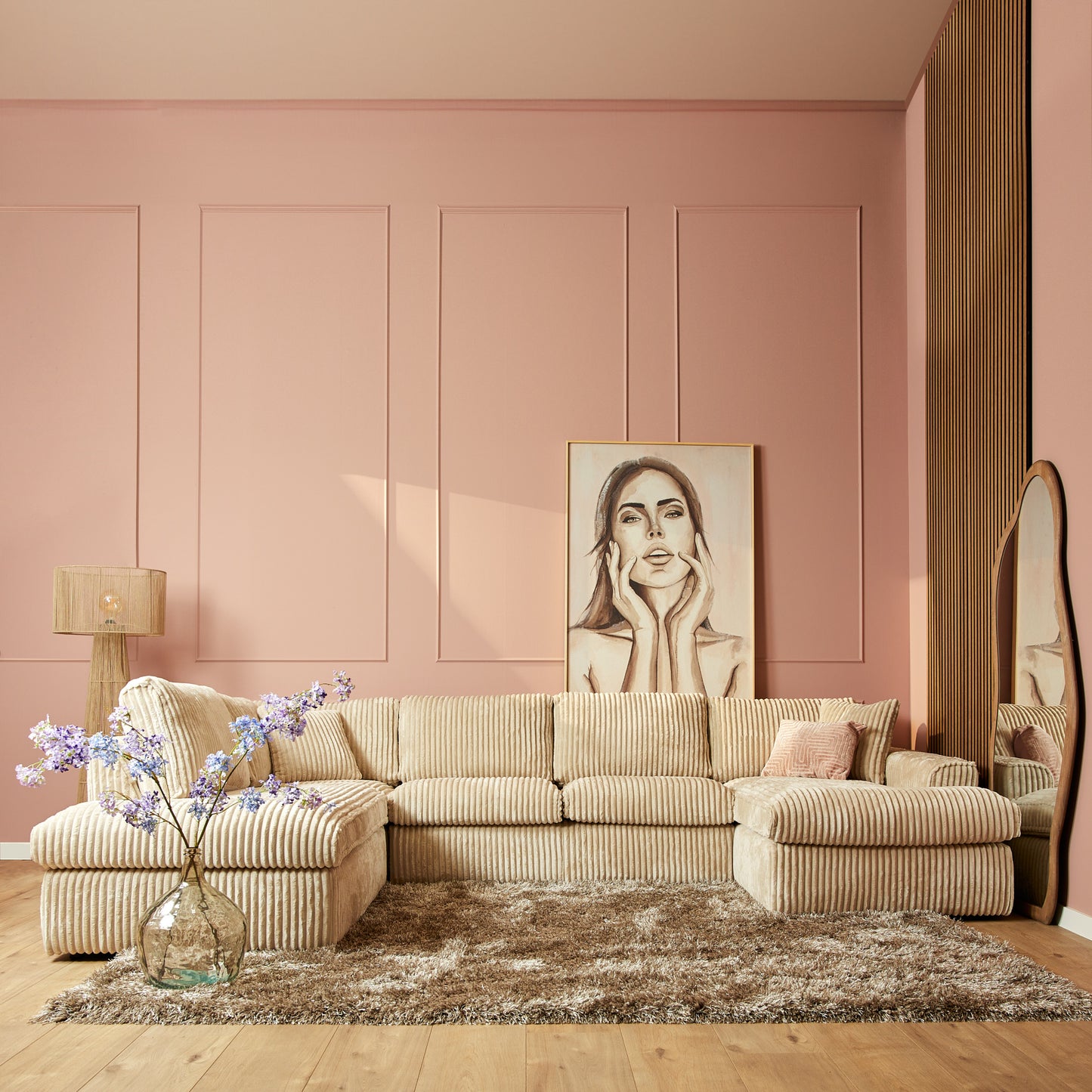 U-Bank Teddy | Beige Ribcord