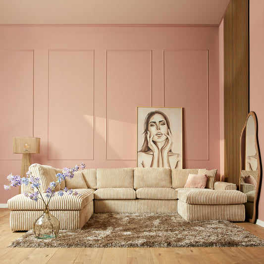 U-Bank Teddy | Beige Ribcord