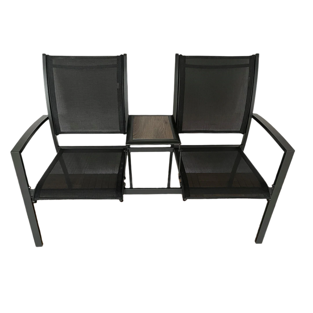 Tuinstoelenset Marseille | Antraciet